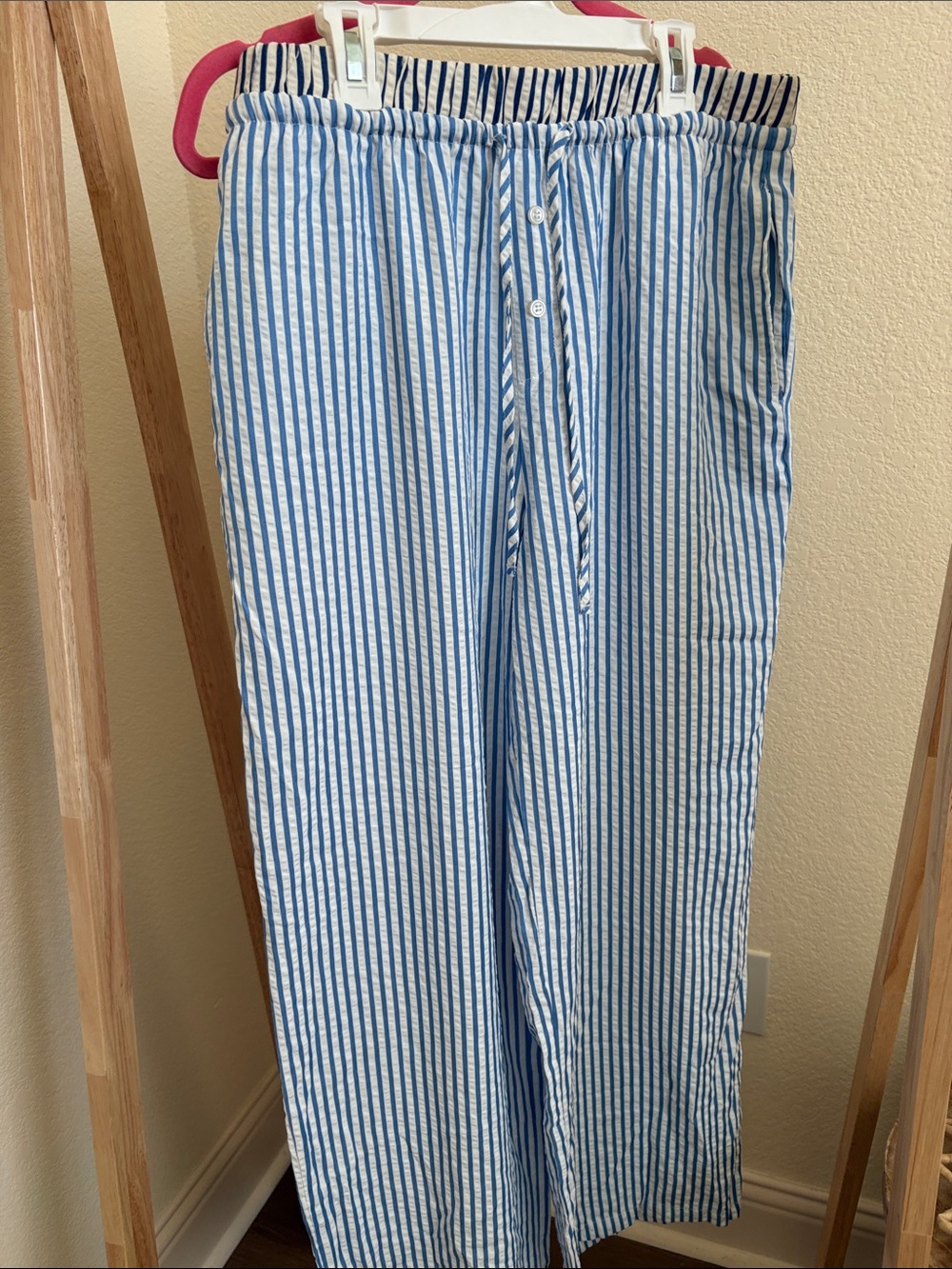 Sincerely Jules Blue & White Striped Lounge Pants